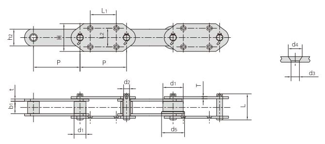 <font color='red'><font color='red'>P250F110-G4</font></font>_提升机用输送链