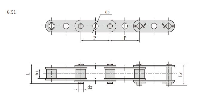 <font color='red'><font color='red'>中孔</font>链</font>C2050GKF2_双节距带中