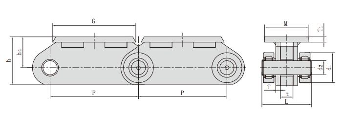 P500F23_<font color='red'><font color='red'>钢厂</font>用<font color='red'>输送</font>链</font>