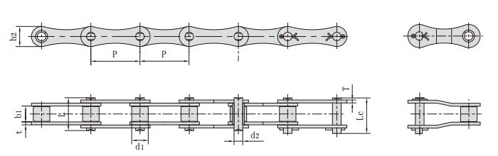 <font color='red'>216A</font>SS_不锈钢双节距链条