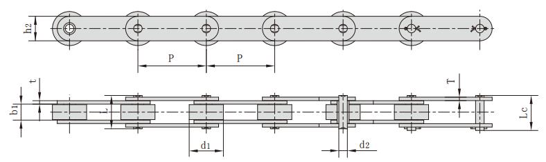 <font color='red'><font color='red'>P101.6F80-S</font></font>_输送链 输送链条