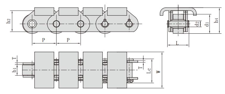 <font color='red'><font color='red'>P76.2F19</font></font>_顶板输送链 输送链