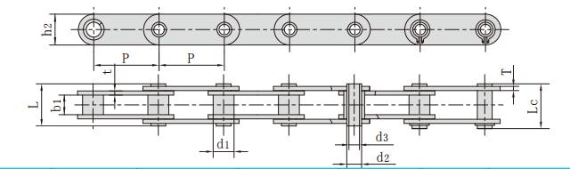 <font color='red'>C2060H</font>-HP,空心销轴输送链