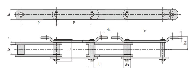 SM228.6F11_<font color='red'><font color='red'>糖机</font>链</font> 工程链条