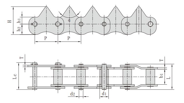 3330-74311F1_水稻<font color='red'><font color='red'>收割机</font>链</font>