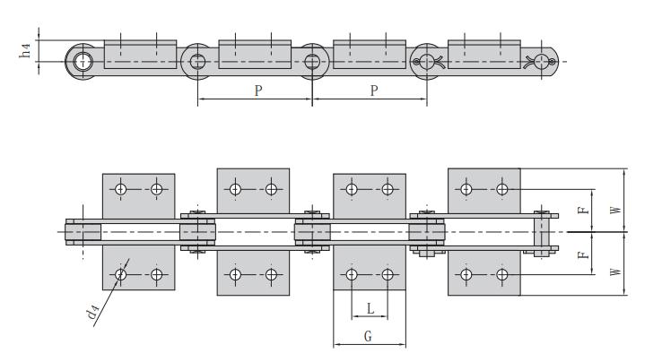 M40_M系列<font color='red'><font color='red'>带附</font>板<font color='red'>输送</font>链</font>