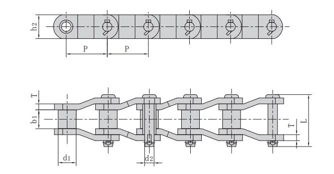 <font color='red'><font color='red'>DHAPI4PH</font></font>_重载传动用弯板链