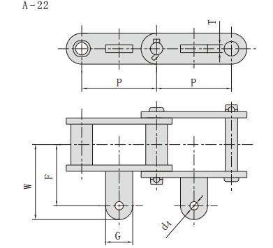 <font color='red'><font color='red'>S188A22F1</font></font>_工程用钢制套筒链