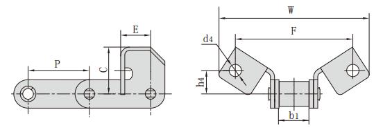 C<font color='red'>A557</font>SFD_CA型钢制农机链附件