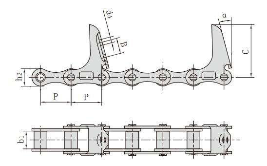 <font color='red'>ZGS38</font>-CPEF3_联合收割机链条